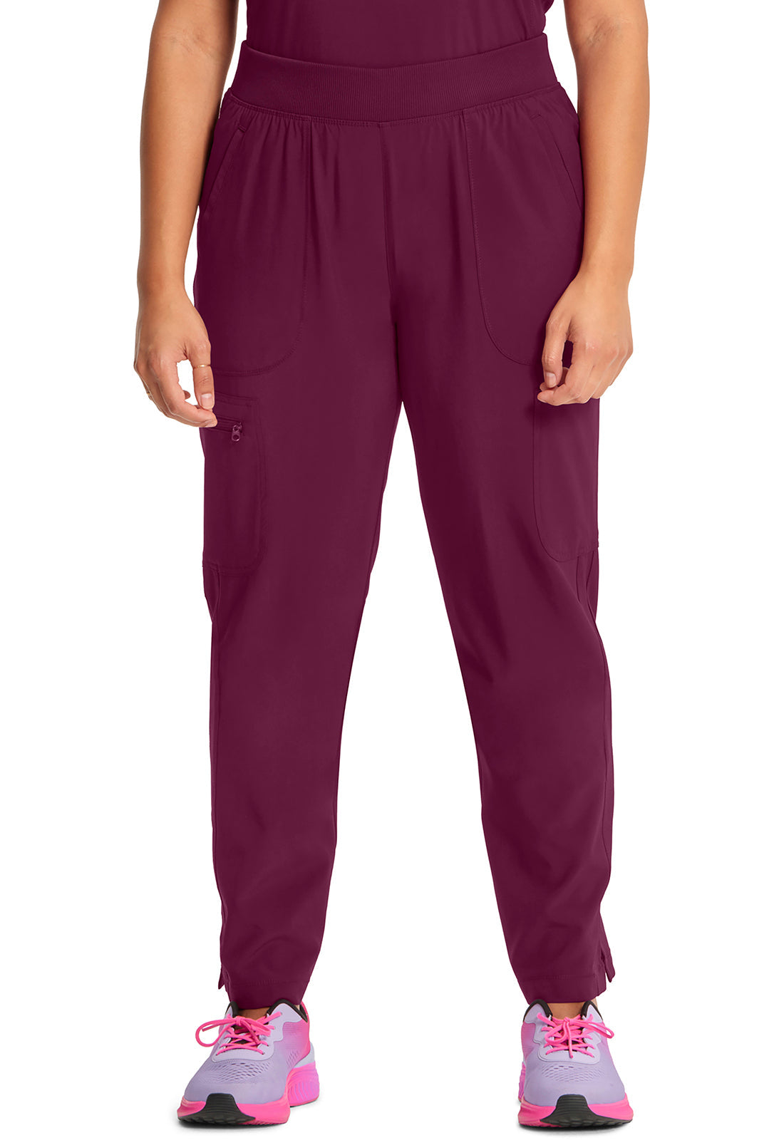 Women's Mid Rise Tapered Leg Pull-on Pant - Wine