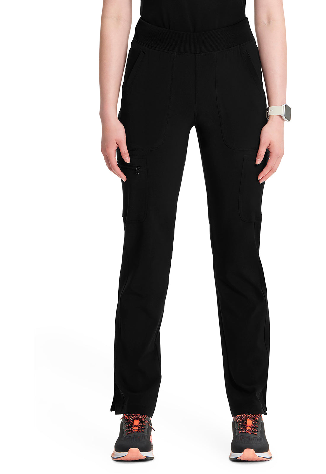 Women's Mid Rise Tapered Leg Pull-on Pant - Black