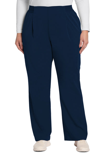 Women's Mid Rise Pull-On Moderate Flare Leg Pant - Navy
