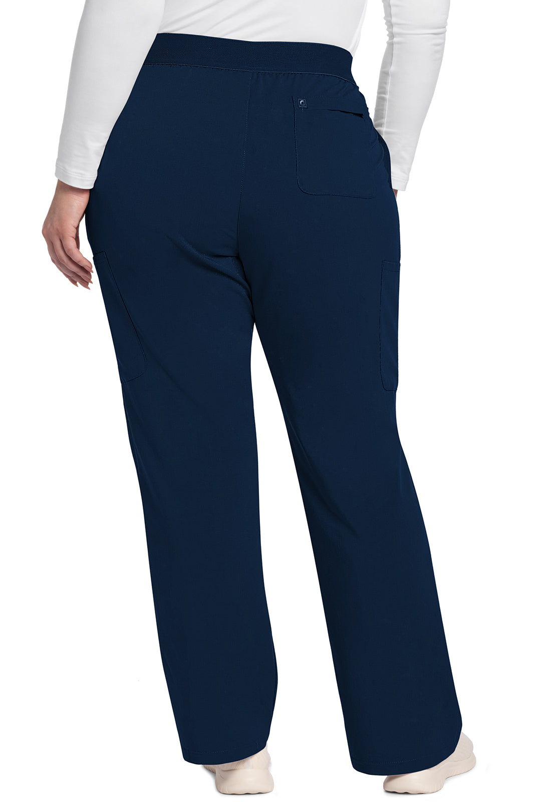 Women's Mid Rise Pull-On Moderate Flare Leg Pant - Navy