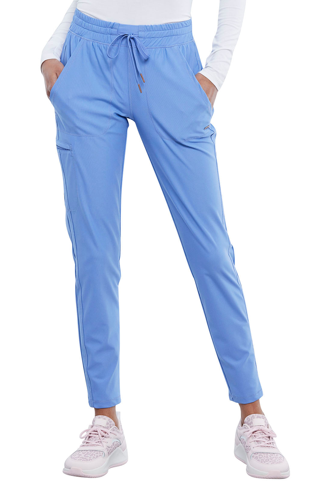 Women's Mid Rise Tapered Leg Drawstring Pant - Ciel
