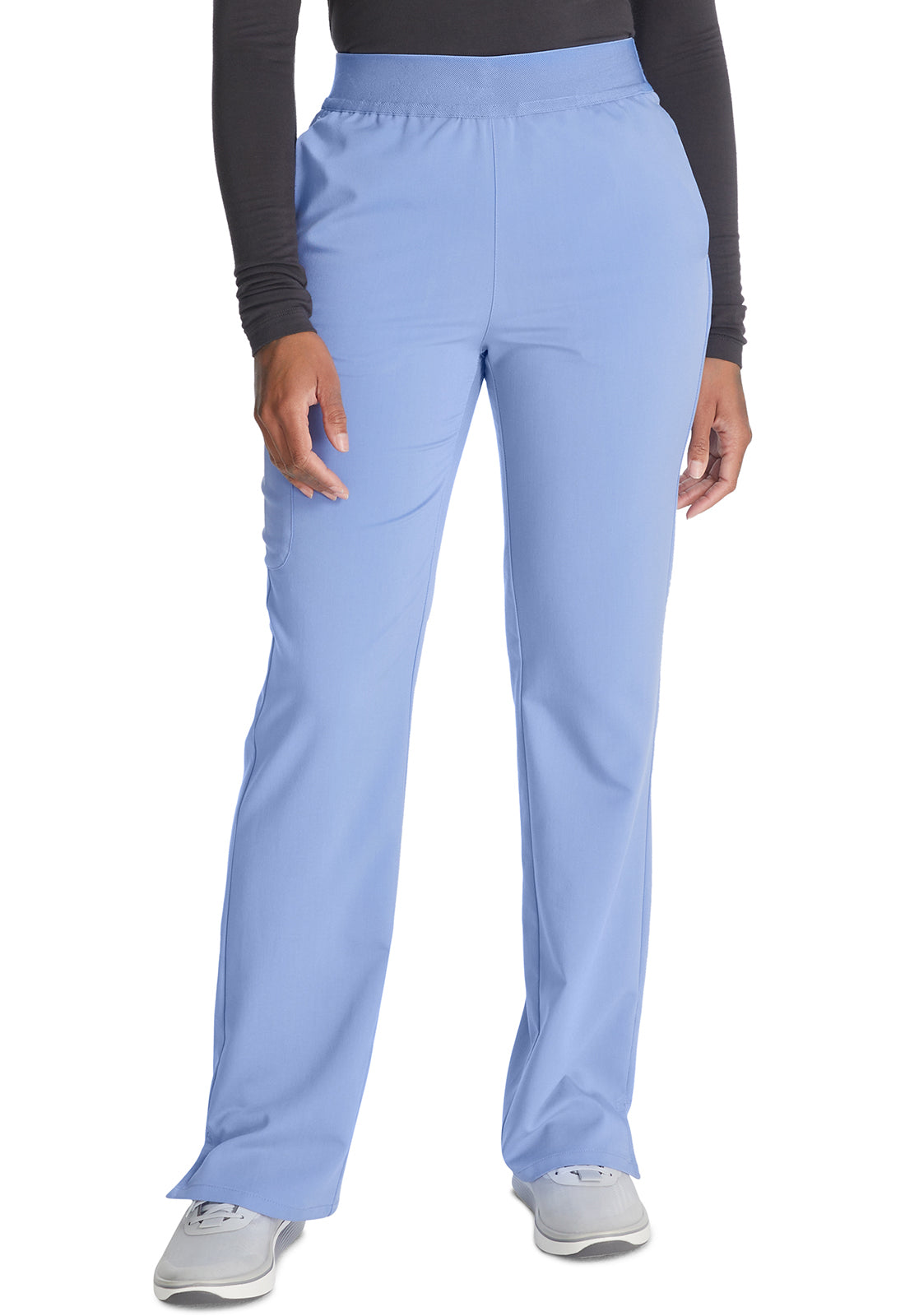 Women's Mid Rise Pull-on Straight Leg Pant - Blissful Sky
