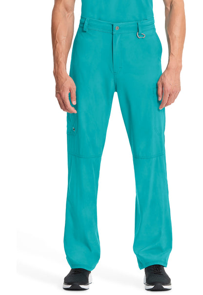 Men's Fly Front Pant - Teal Blue