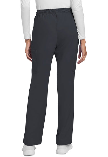Women's Mid Rise Drawstring Trouser Cargo Pant - Pewter