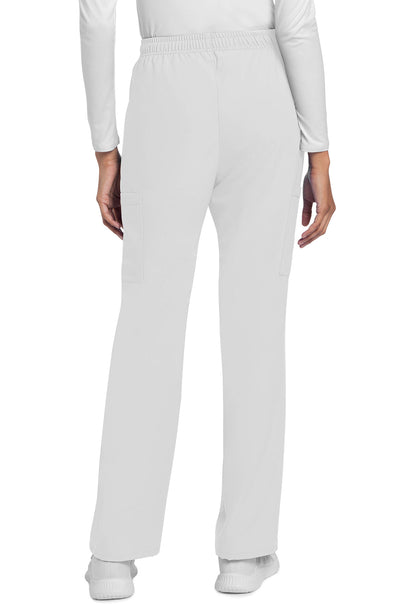 Women's Mid Rise Drawstring Trouser Cargo Pant - White