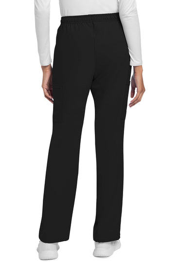 Women's Mid Rise Drawstring Trouser Cargo Pant - Black
