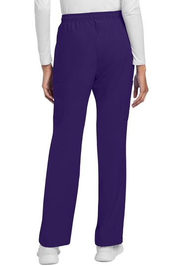 Women's Mid Rise Drawstring Trouser Cargo Pant - Grape