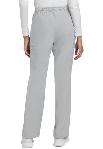 Women's Mid Rise Drawstring Trouser Cargo Pant - Grey
