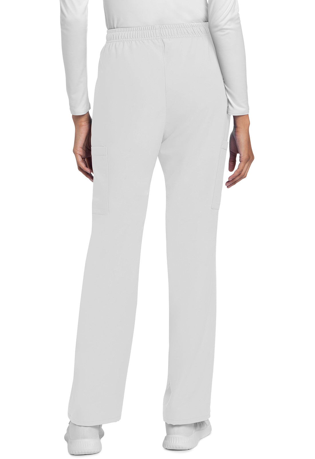 Women's Mid Rise Drawstring Trouser Cargo Pant - White