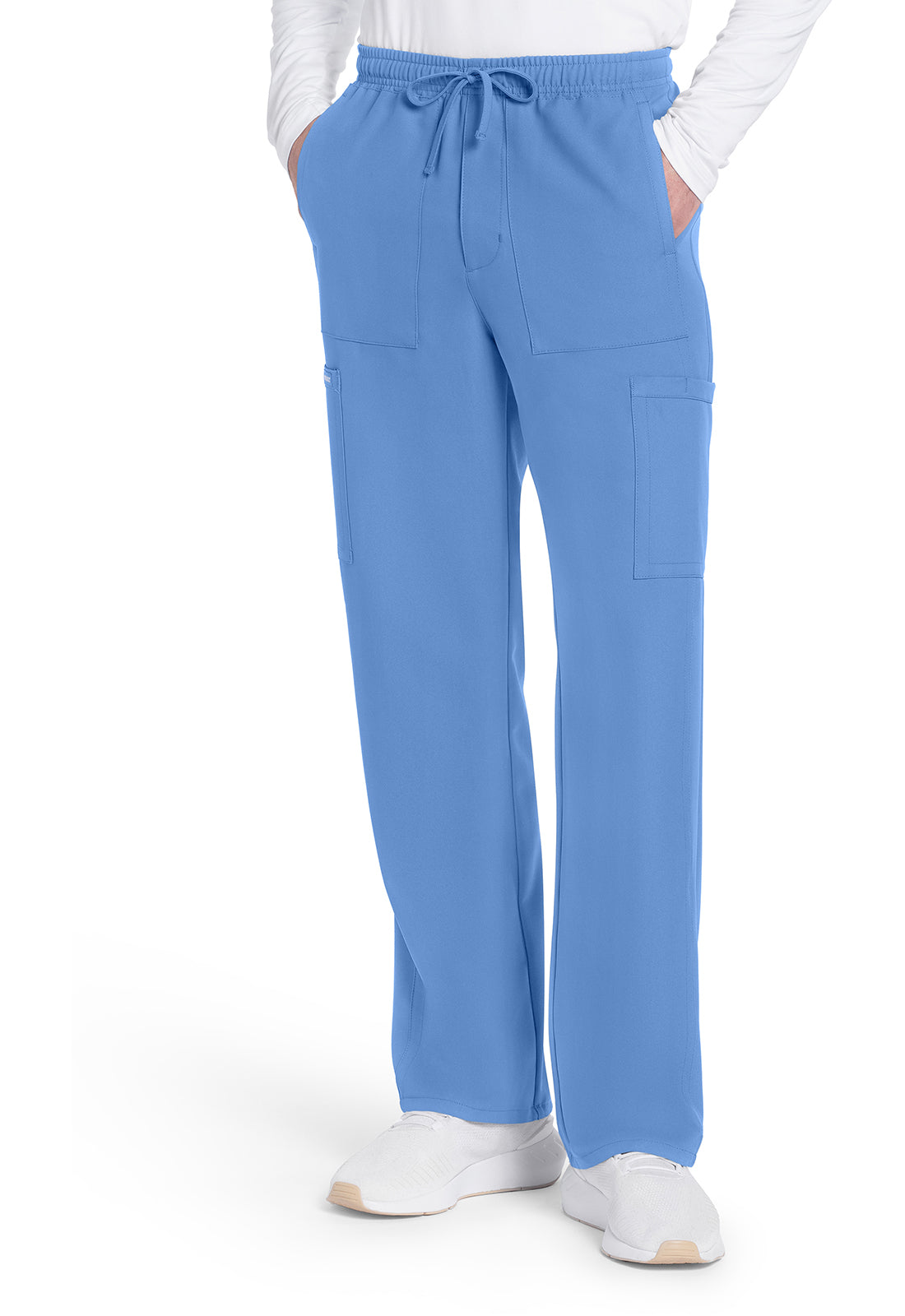 Men's Men's Mid Rise Zip Fly Straight Leg Pant - Ciel