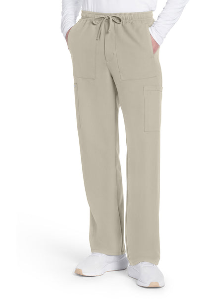 Men's Men's Mid Rise Zip Fly Straight Leg Pant - KHAKI