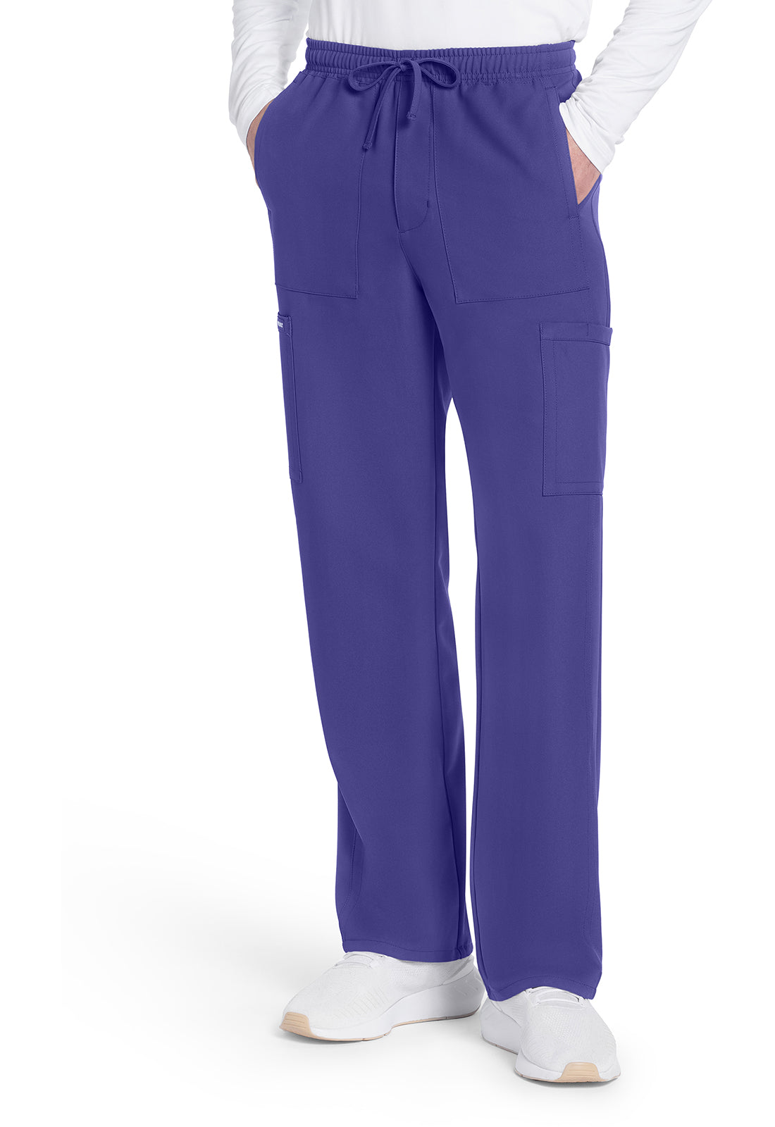 Men's Men's Mid Rise Zip Fly Straight Leg Pant - Grape