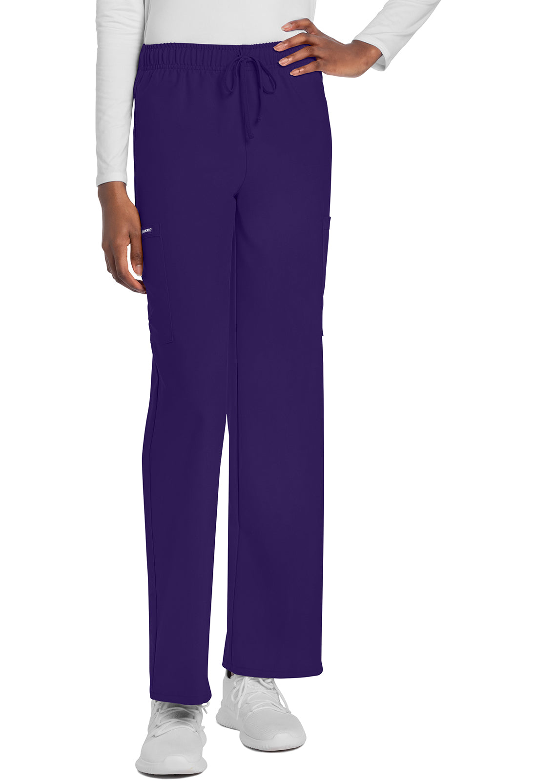Unisex Unisex Mid Rise Drawstring Straight Pant - Grape
