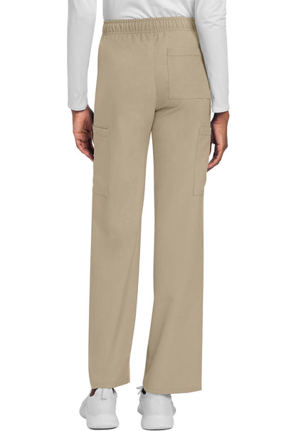 Unisex Unisex Mid Rise Drawstring Straight Pant - KHAKI