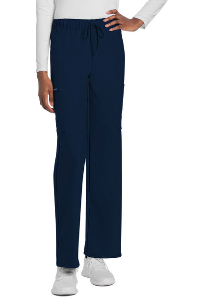 Unisex Unisex Mid Rise Drawstring Straight Pant - Navy