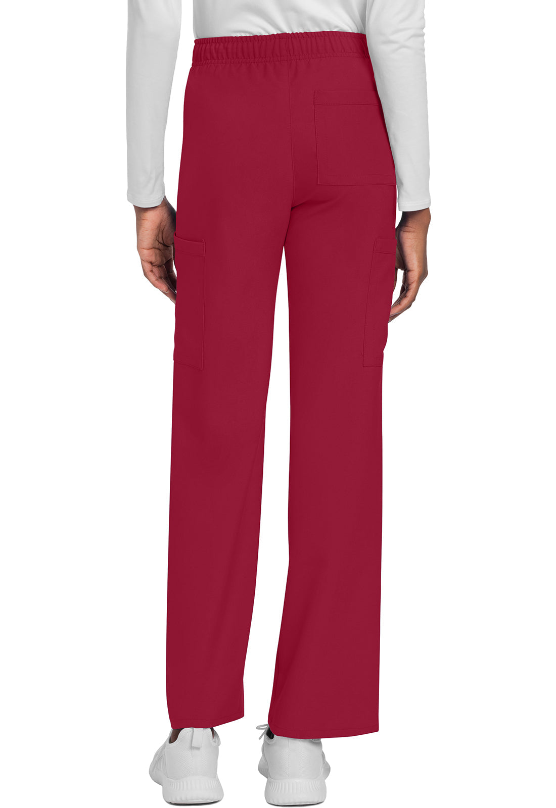 Unisex Unisex Mid Rise Drawstring Straight Pant - RED