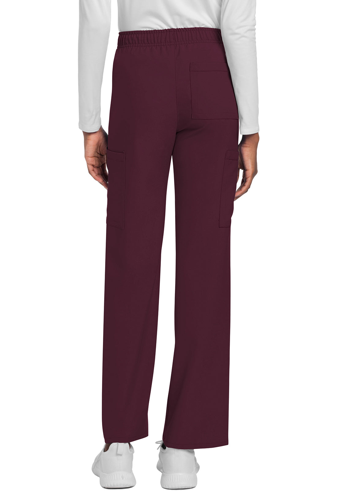 Unisex Unisex Mid Rise Drawstring Straight Pant - Wine