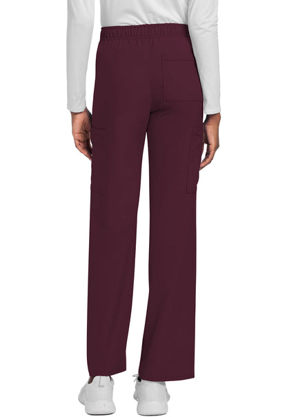 Unisex Unisex Mid Rise Drawstring Straight Pant - Wine