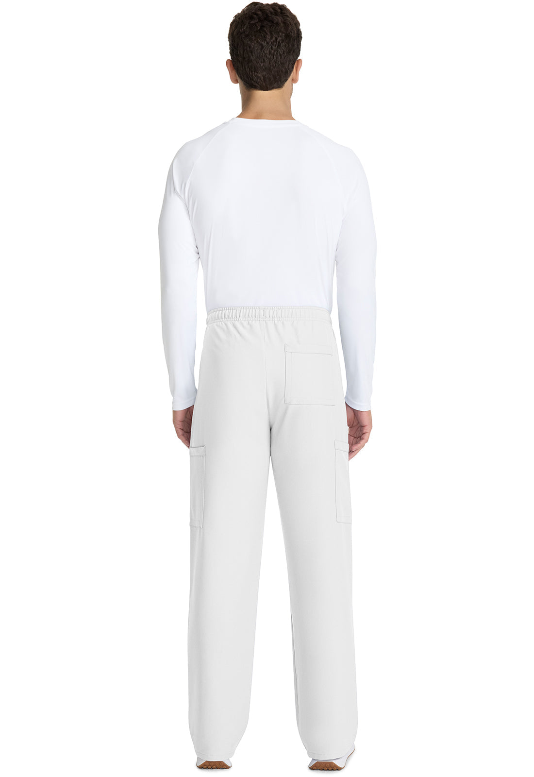 Unisex Unisex Mid Rise Drawstring Straight Pant - White