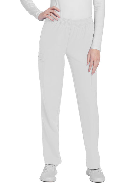 Women's Mid Rise Pull-on Slim Leg Cargo Pant - White