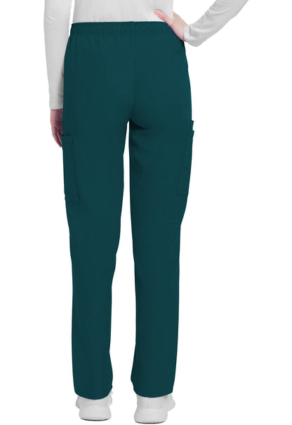 Women's Mid Rise Pull-on Slim Leg Cargo Pant - Caribbean Blue