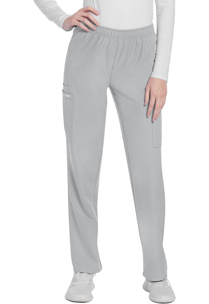 Women's Mid Rise Pull-on Slim Leg Cargo Pant - Grey