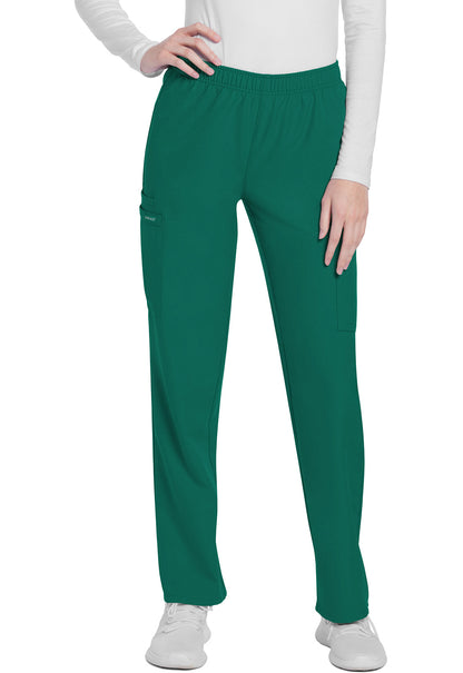 Women's Mid Rise Pull-on Slim Leg Cargo Pant - Hunter Green