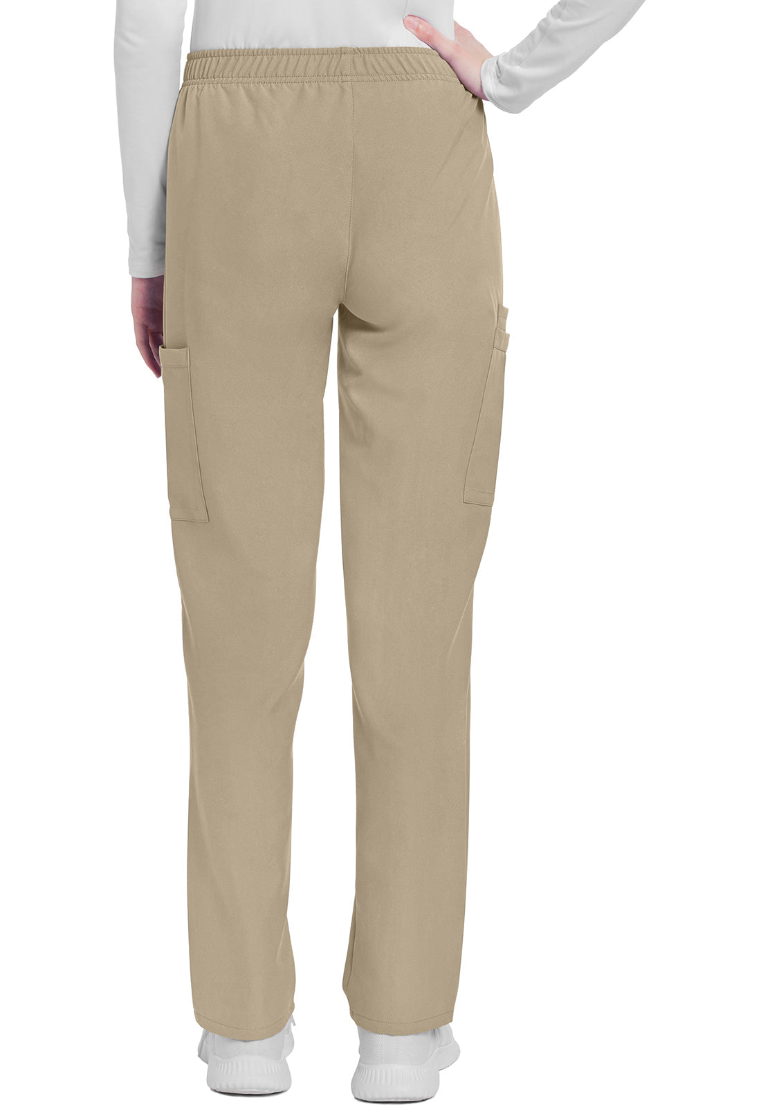 Women's Mid Rise Pull-on Slim Leg Cargo Pant - KHAKI
