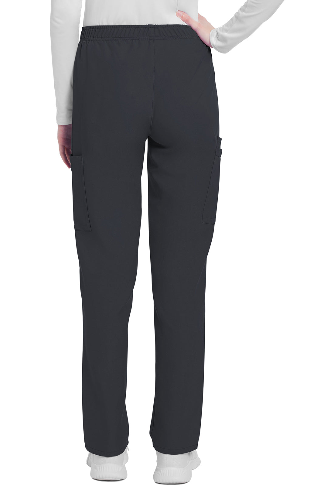Women's Mid Rise Pull-on Slim Leg Cargo Pant - Pewter