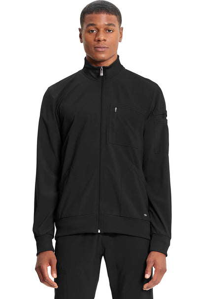 Men's Men's Zip Front Jacket - Black