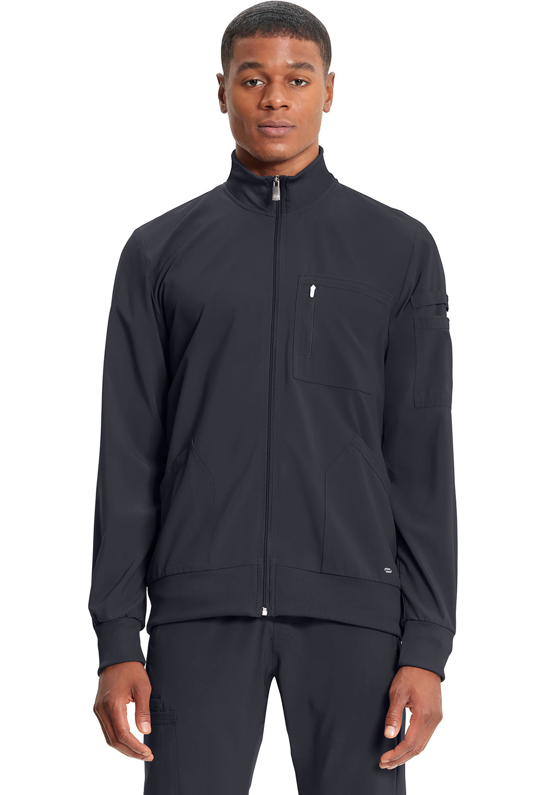 Men's Men's Zip Front Jacket - Pewter