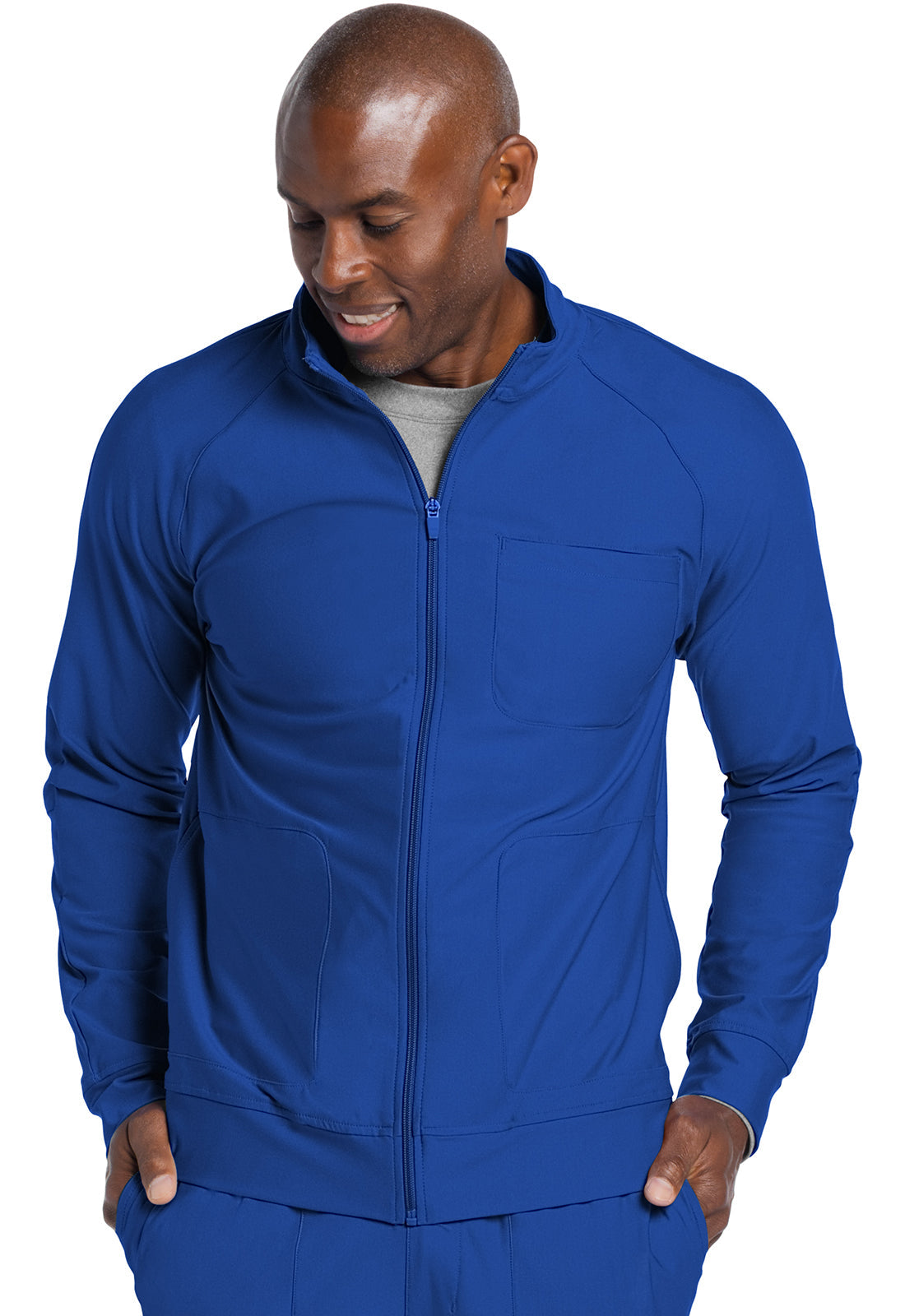Men's Men's Zip Front Jacket - Royal