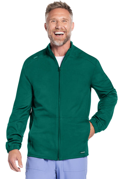 Men's Men's Zip Front Jacket - Hunter Green