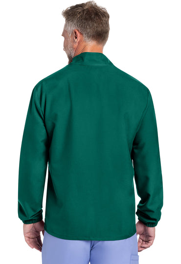 Men's Men's Zip Front Jacket - Hunter Green
