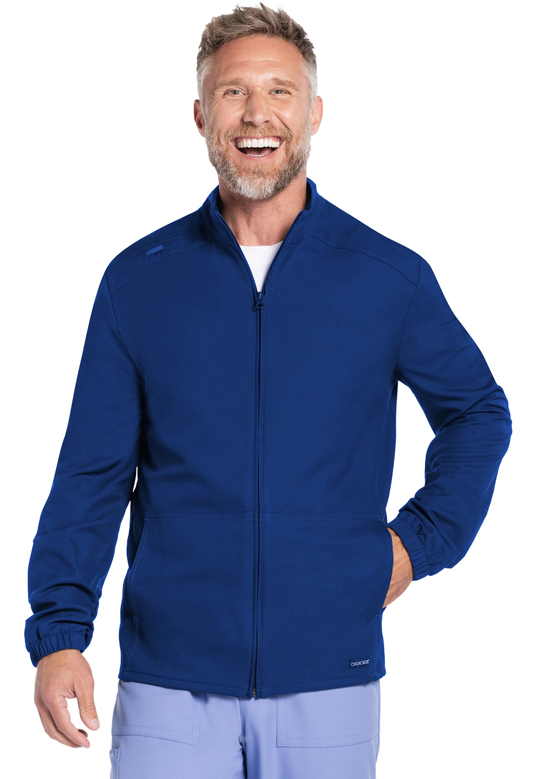 Men's Men's Zip Front Jacket - Royal