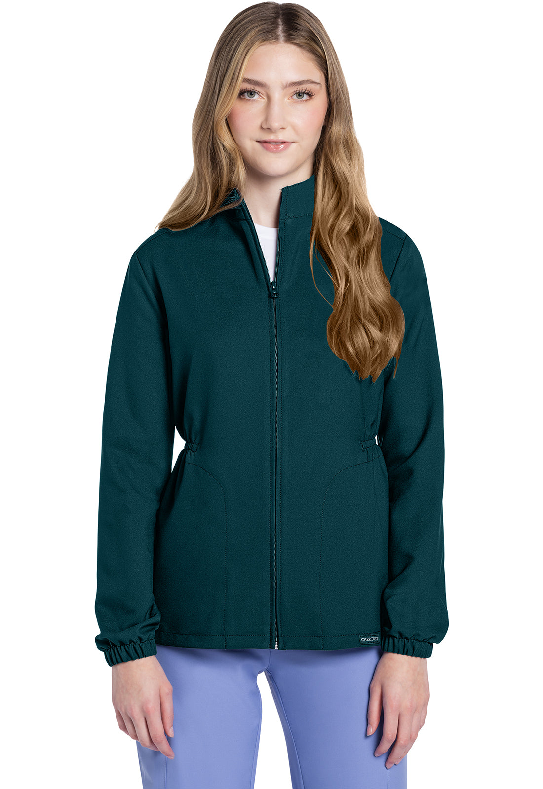 Women's Zip Front Anorak Jacket - Caribbean Blue