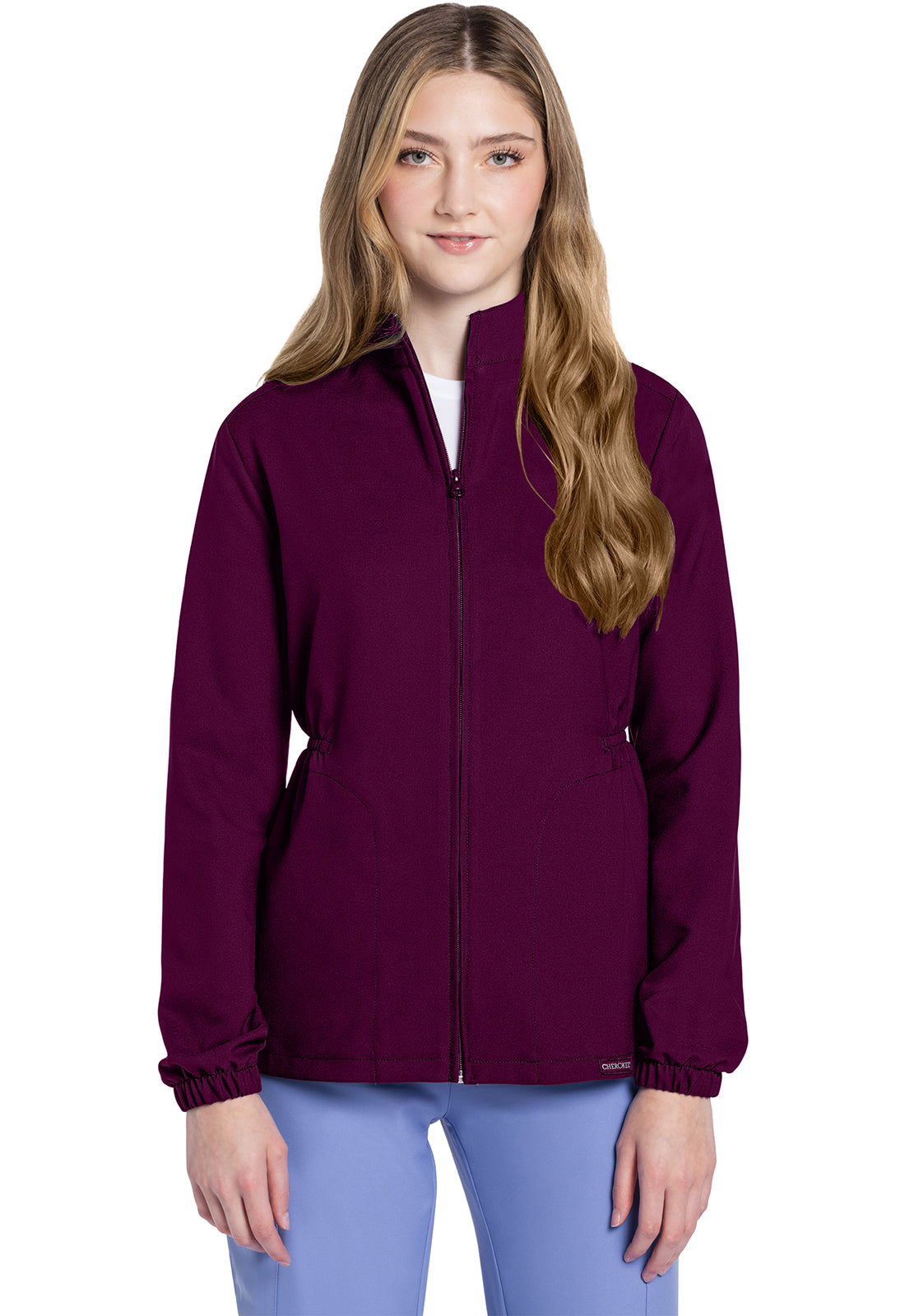 Women's Zip Front Anorak Jacket - Wine