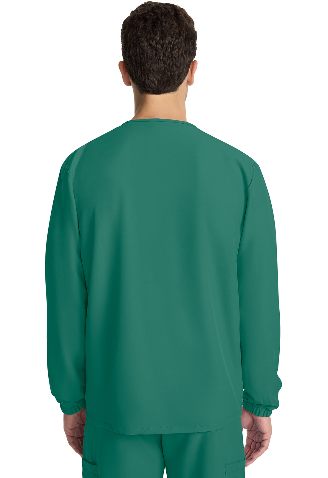 Unisex Unisex Snap Front Warm Up Jacket - Hunter Green