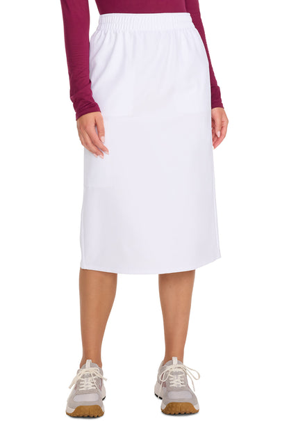 Women's Women's Elastic Waist Skirt - White