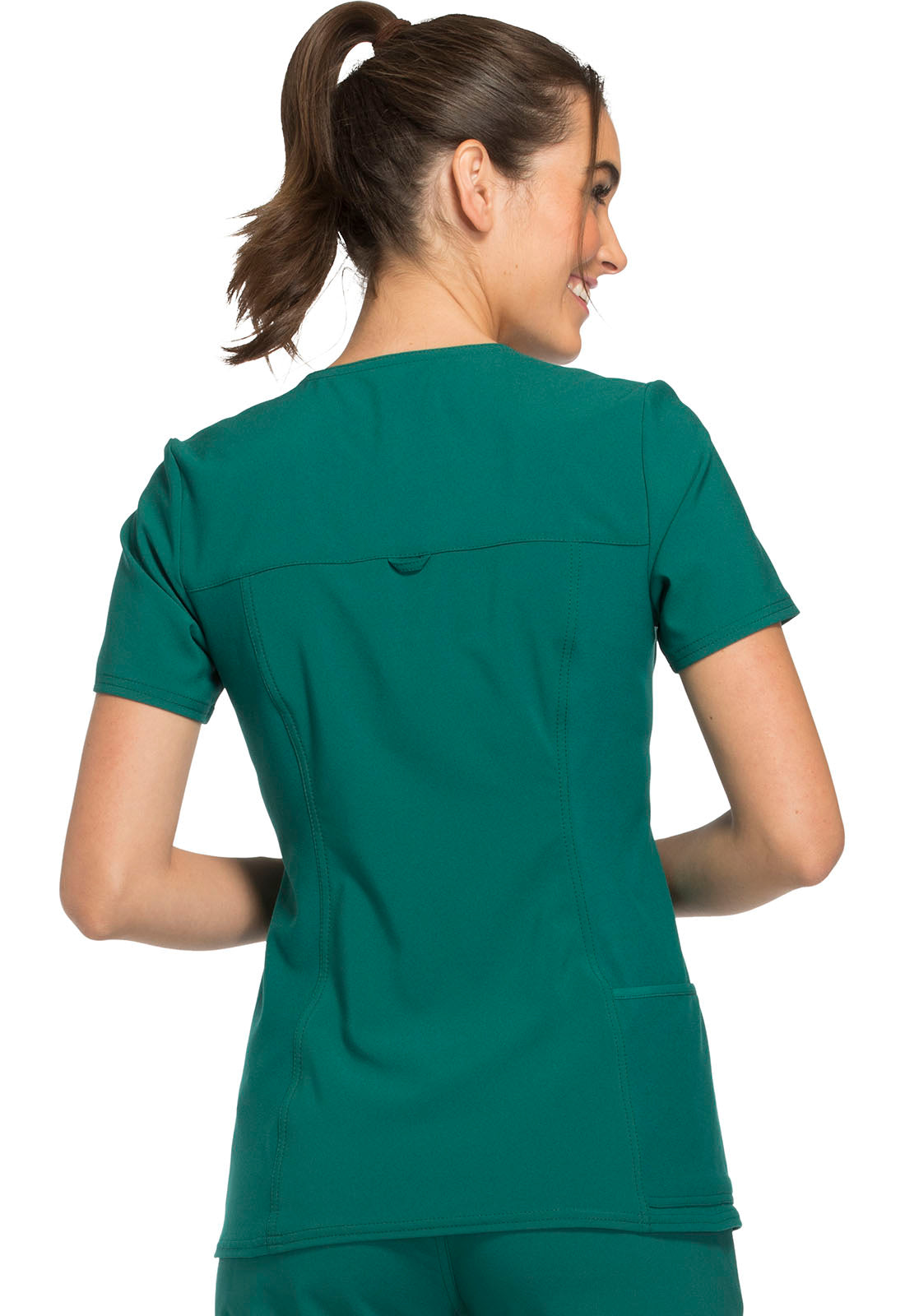 Women's V-Neck Top - Hunter Green