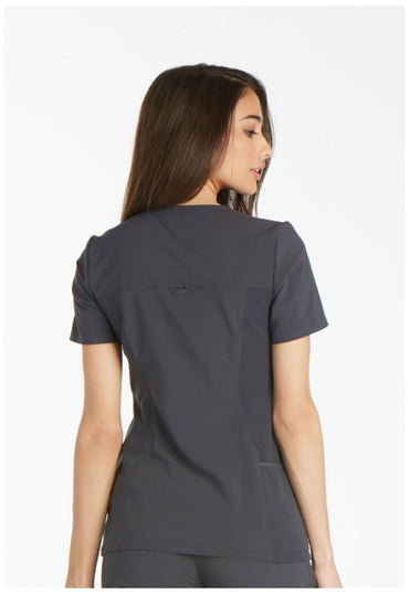 Women's V-Neck Top - Pewter