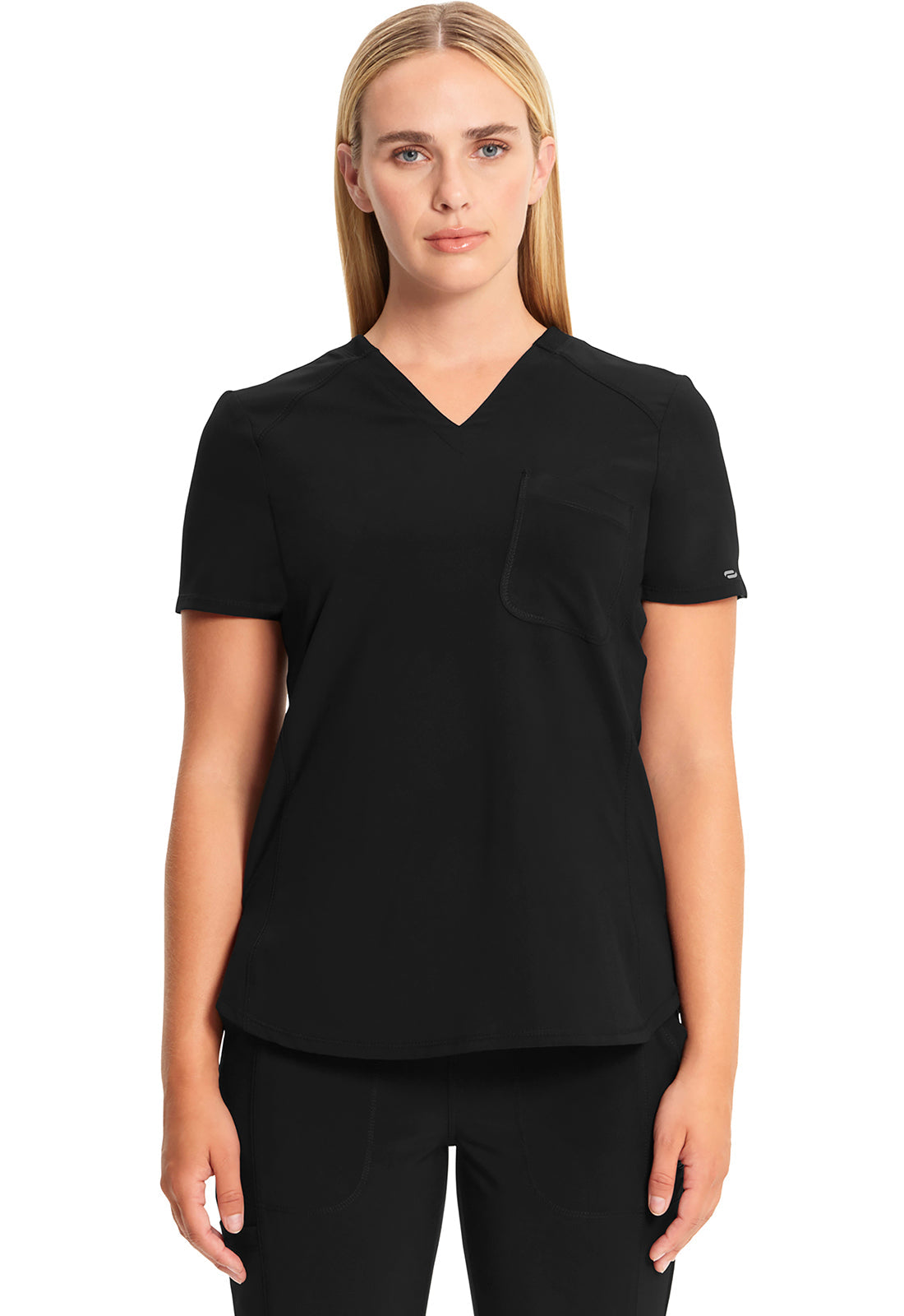 Women's Tuckable V-Neck Top - Black