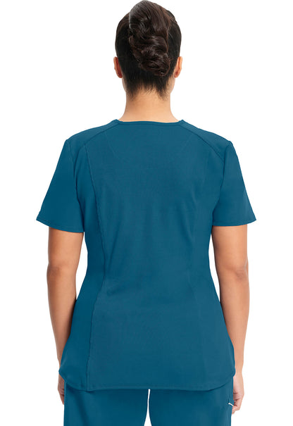 Women's Tuckable V-Neck Top - Caribbean Blue