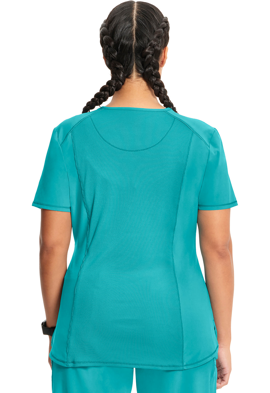 Women's Tuckable V-Neck Top - Teal Blue