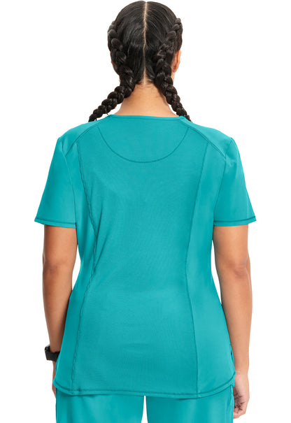 Women's Tuckable V-Neck Top - Teal Blue