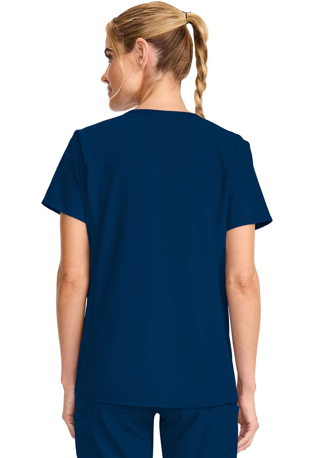 Women's  Maternity Mock Wrap V-Neck Top - Navy