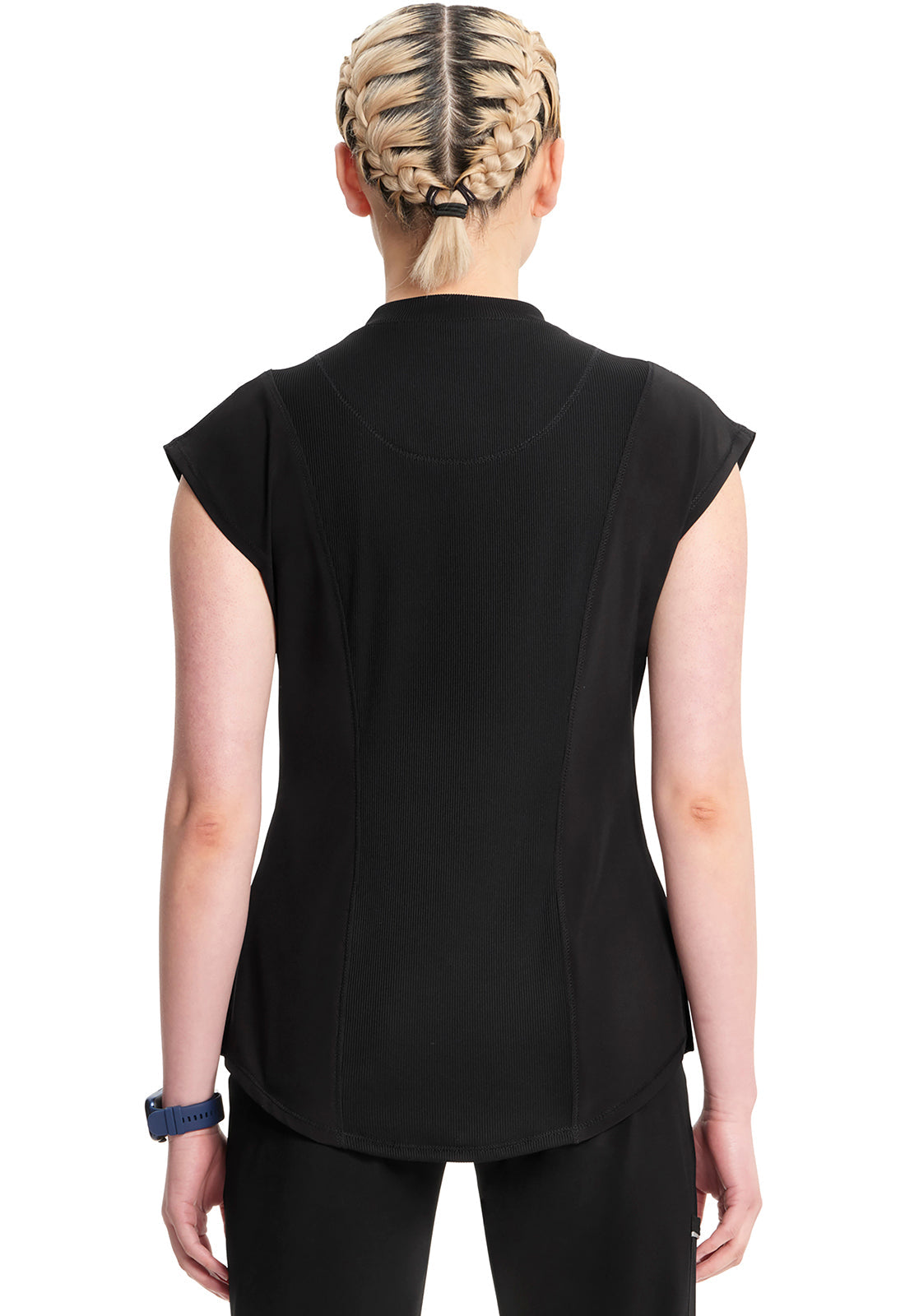 Women's Mock Neck Top - Black