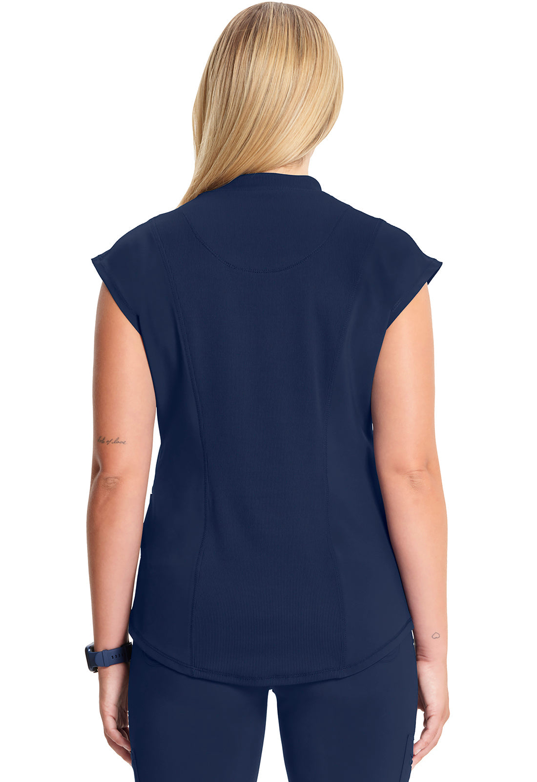 Women's Mock Neck Top - Navy