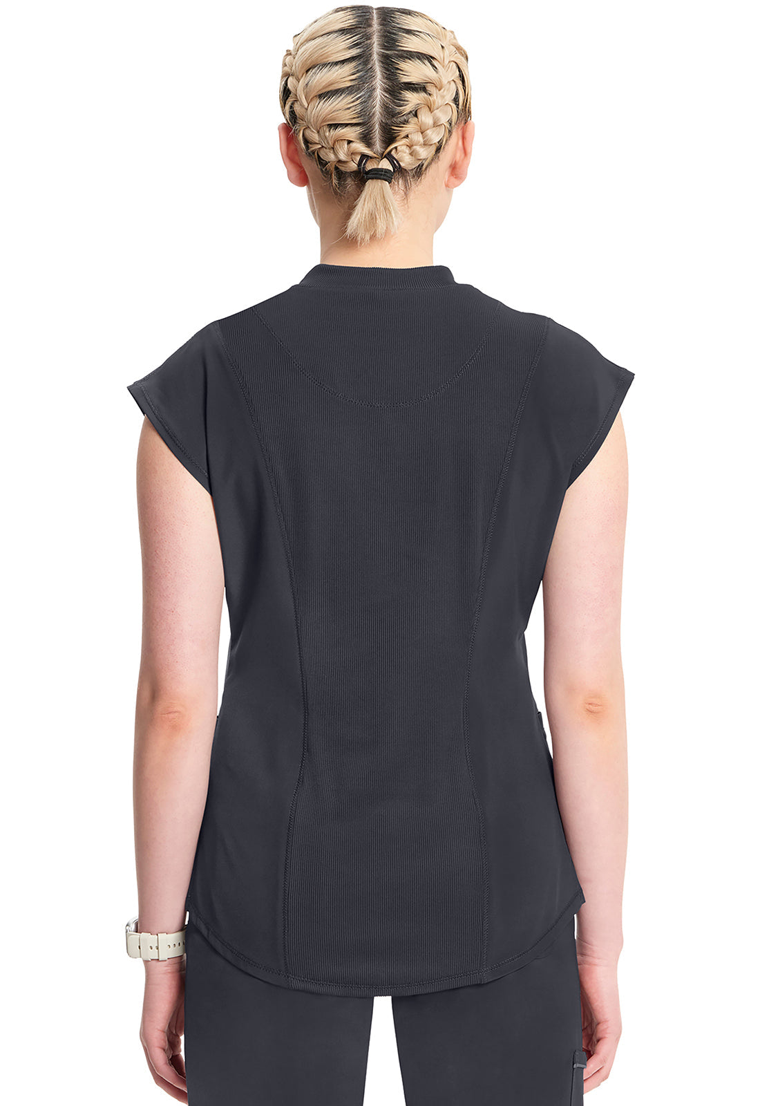 Women's Mock Neck Top - Pewter