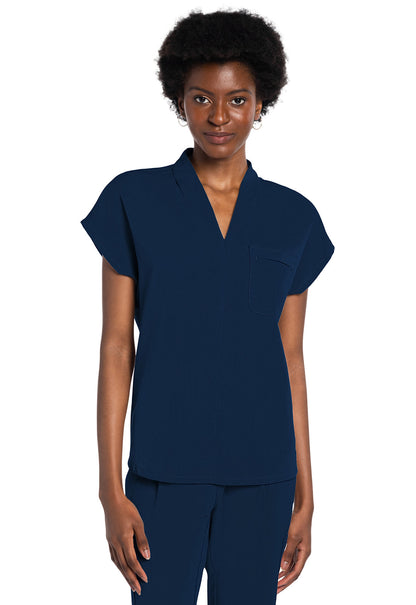 Women's V-Neck Tuckable Top - Navy